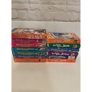 Lot Of 13 VHS Disneys Sing Along Songs Musical Adventures Kids